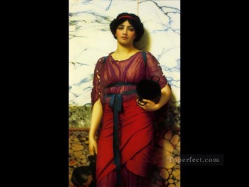  classicist Canvas - Grecian Idyll 1907 Neoclassicist lady John William Godward